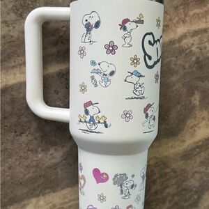 Snoopy White Travel Mug